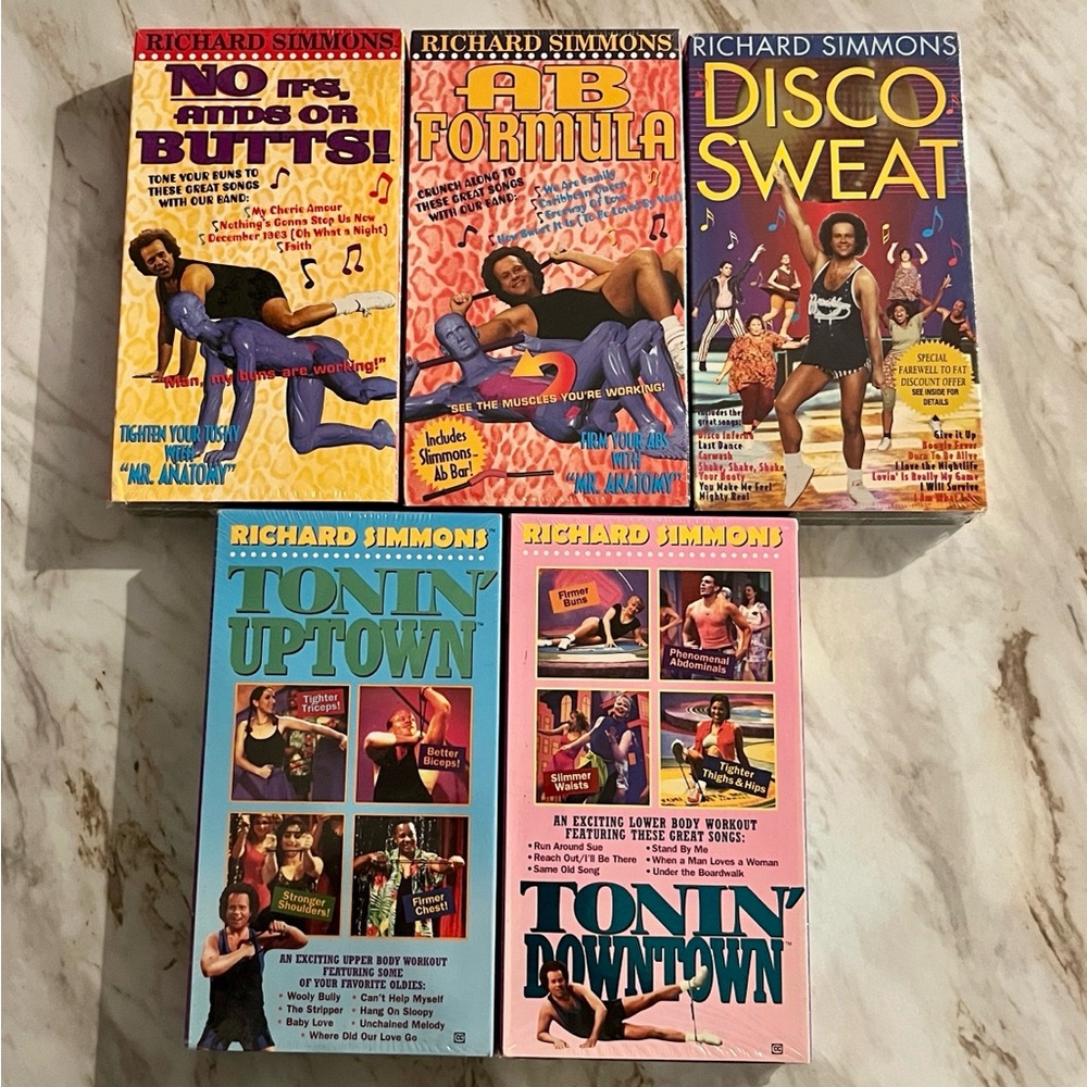 Sealed Richard Simmons VHS Workout Tapes